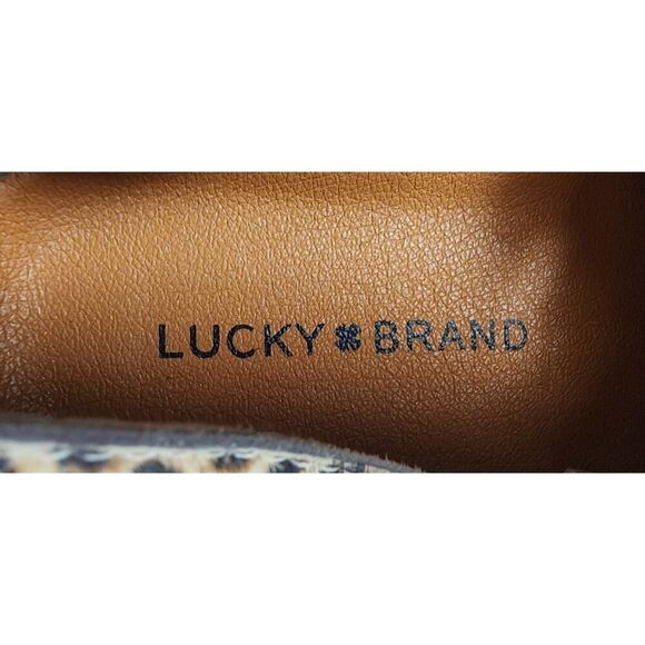 Lucky Brand Dansbey Cheetah Print Casual Sneakers Shoes Color Brown Size US 7.5M - Picture 15 of 15